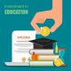 Investment in education illustration