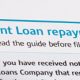 Student loan repayment screenshot